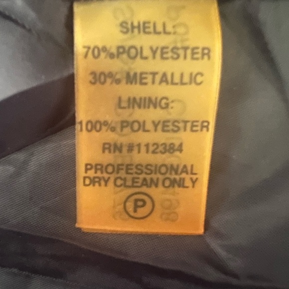 Sz8 Calvin Klein size 8 silver and black tinsel dress. - Picture 2 of 8